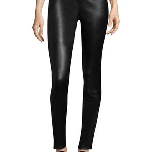 Lafayette 148 Mercer Skinny Nappa Leather Pant